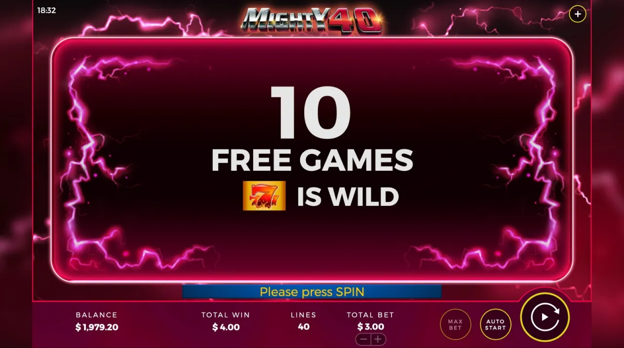 Mighty 40 slot