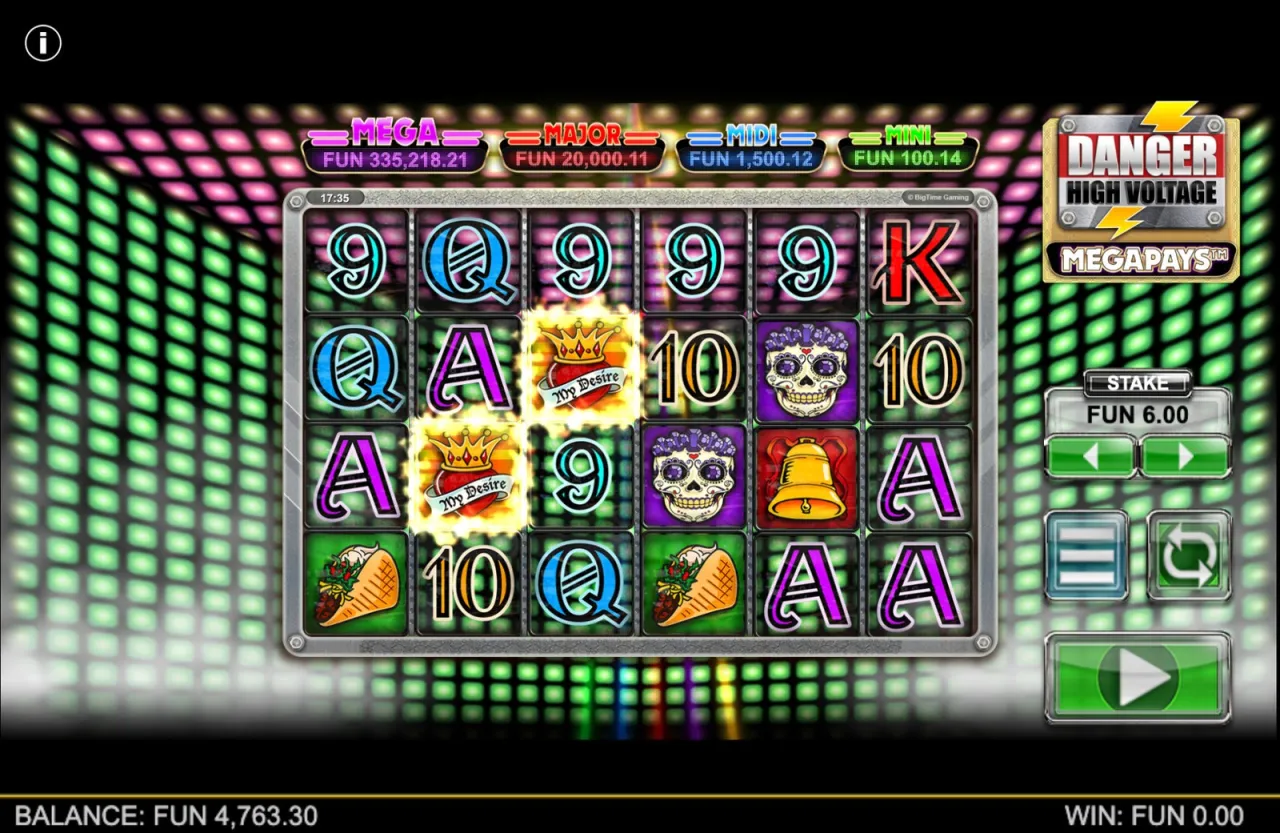 Danger High Voltage Megapays slot