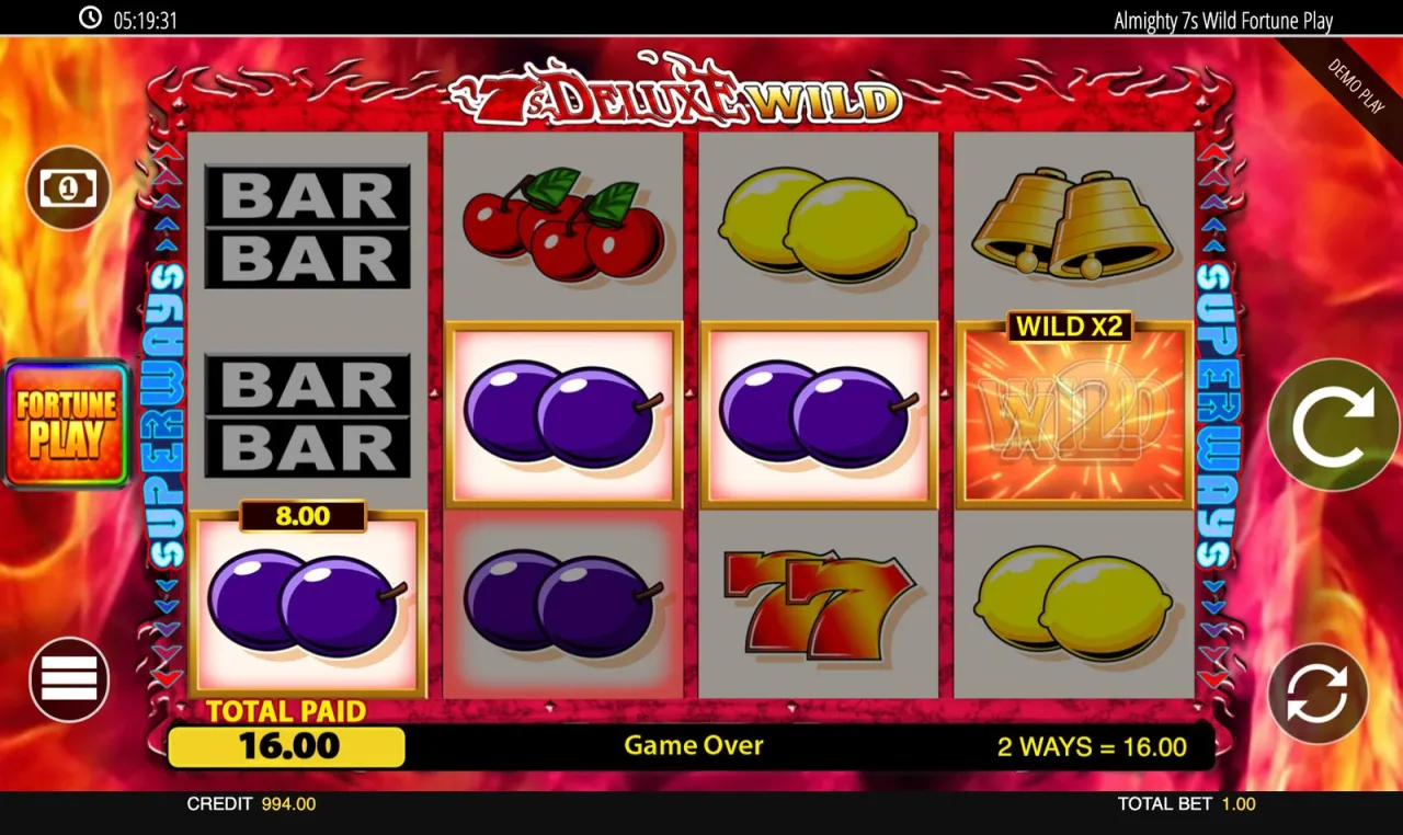 7s Deluxe Wild Fortune Play slot