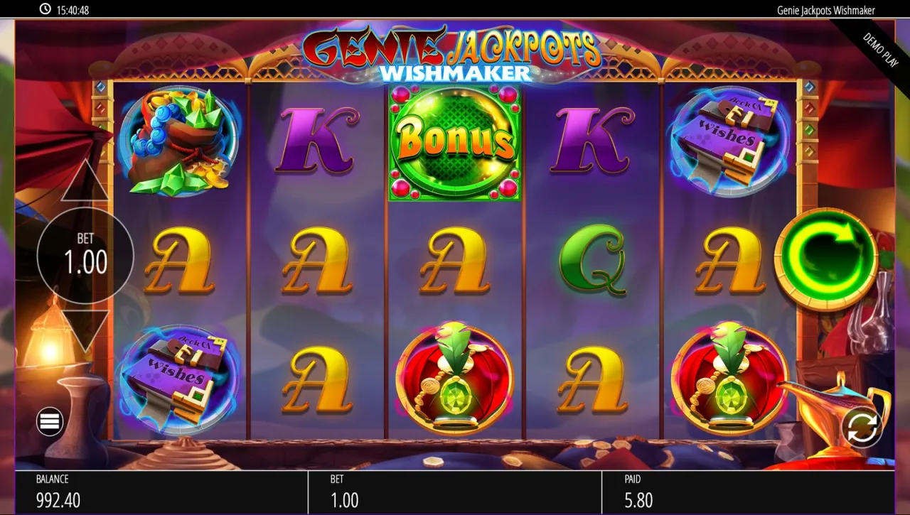 Genie Jackpots Wishmaker slot