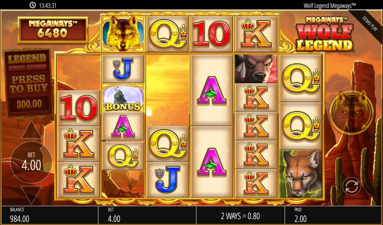 Wolf Legend Megaways slot