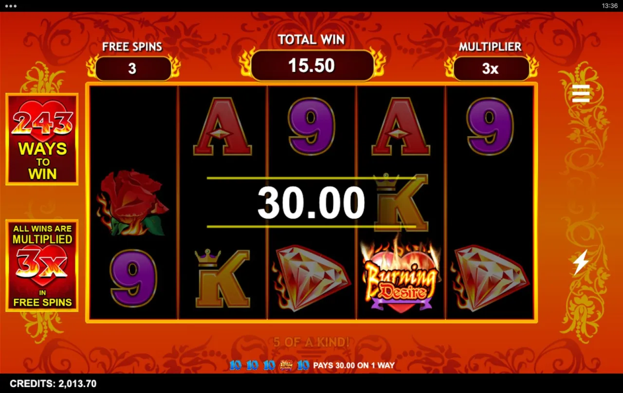 Burning Desire slot