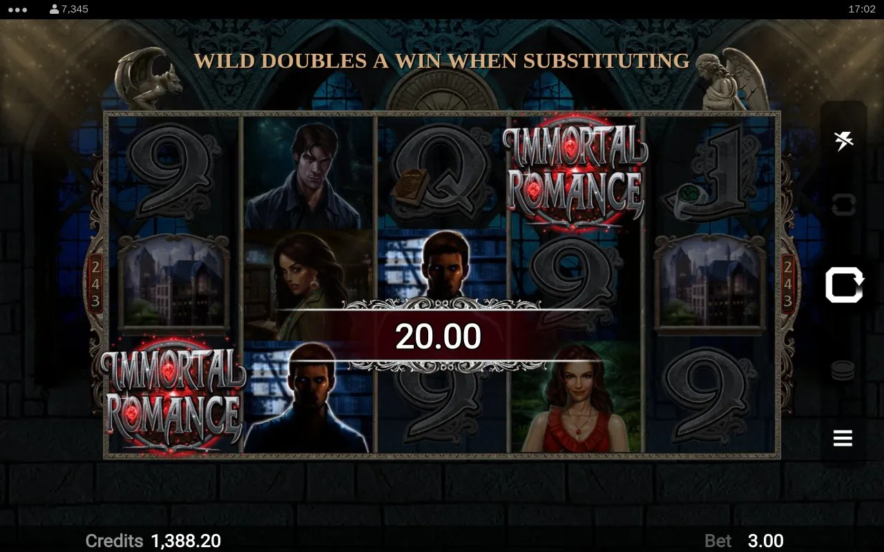 Spin 184 returning 20 coins on a short three-reel ace cluster across the upper row