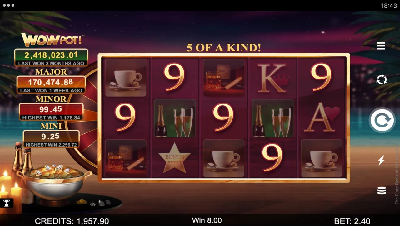 The Finer Reels of Life WowPot slot