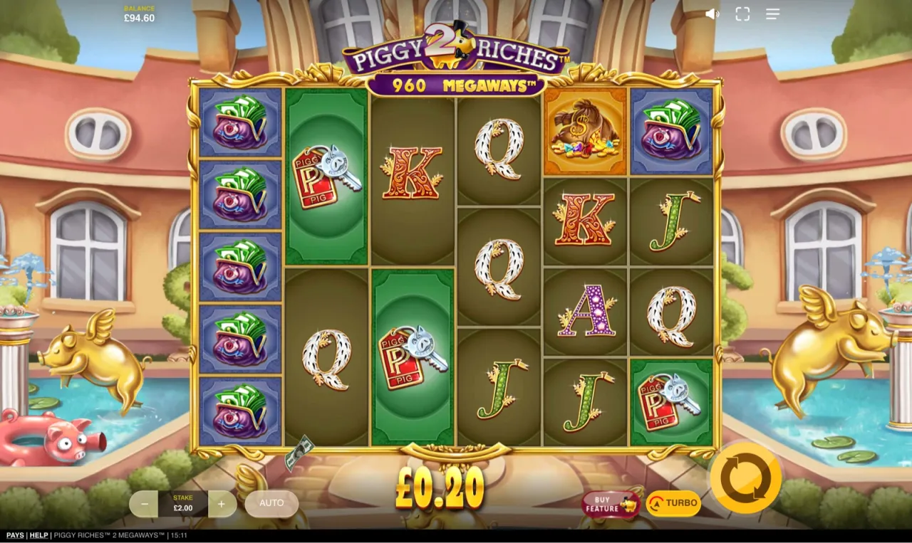 A mid-session base board of gilded card symbols at the £2 stake