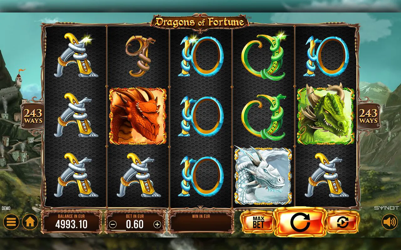 Orange and green dragon premiums among royals on the 243-ways grid