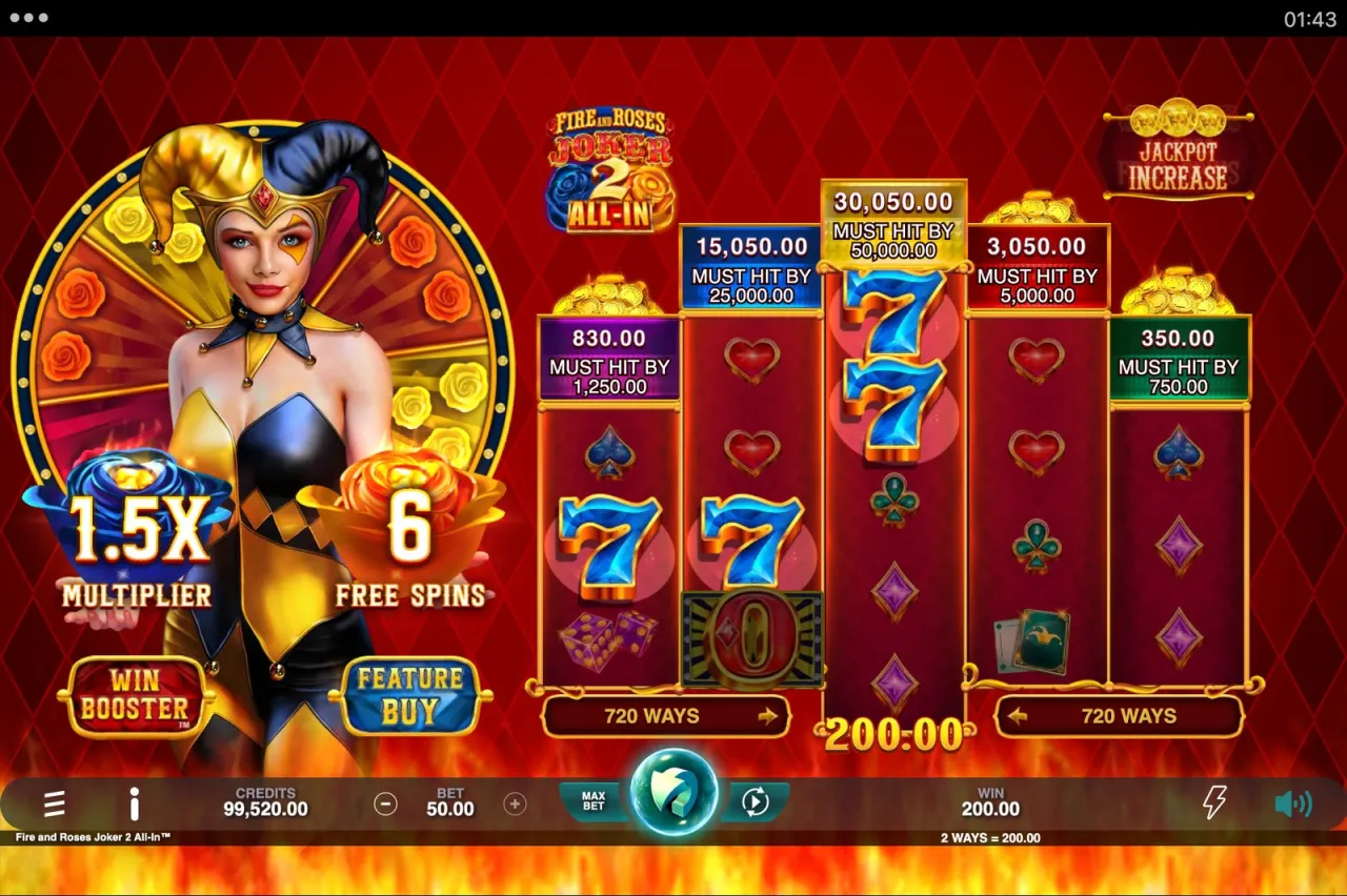 Fire and Roses Joker 2 All-In slot