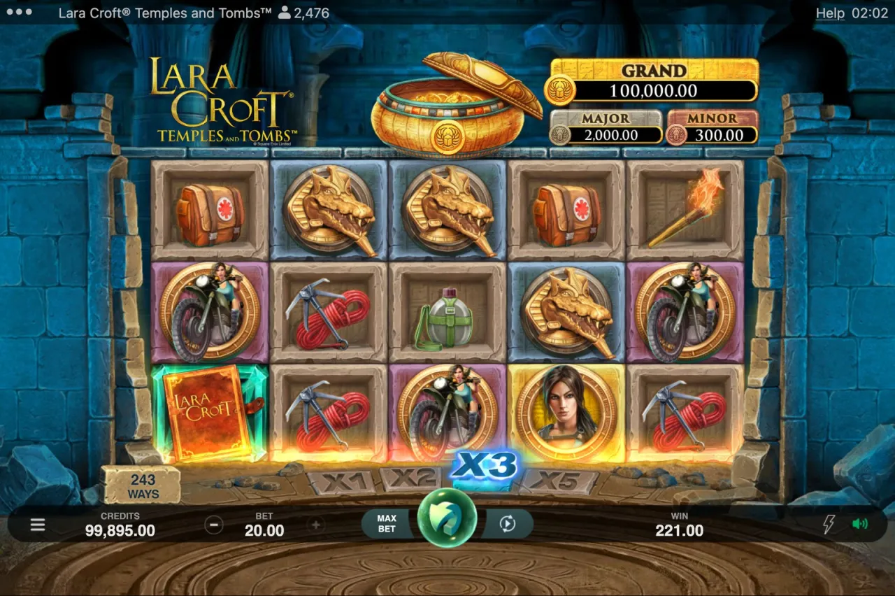 Lara Croft Temples and Tombs slot